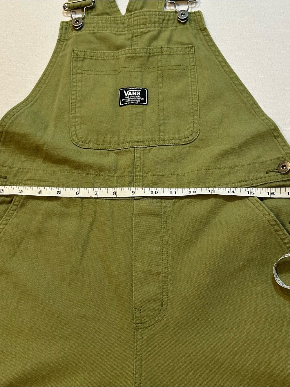 Vans Olive Green Utility Overalls Medium - Picture 3 of 16